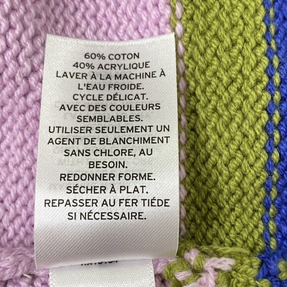 Bp. Be Proud Pride Stripe size Medium Gender Inclusive Oversize Cardigan Sweater - Picture 7 of 8